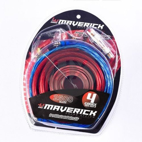 Car Audio Kit para Potencia MAVERICK 4 Gauge 2500W Fusible 80A fyazelectronica.com