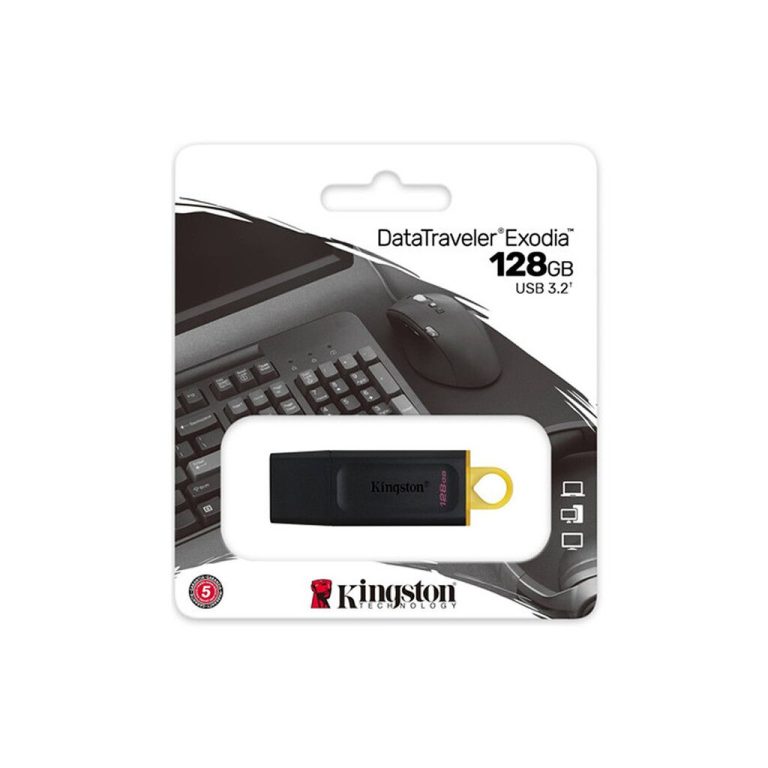 Pendrive 128GB KINGSTON DTX EXODIA Negro 3.2