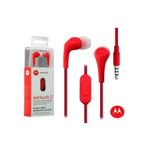 Auricular IN-EAR MOTOROLA EARBUDS2 Rojo 2x1