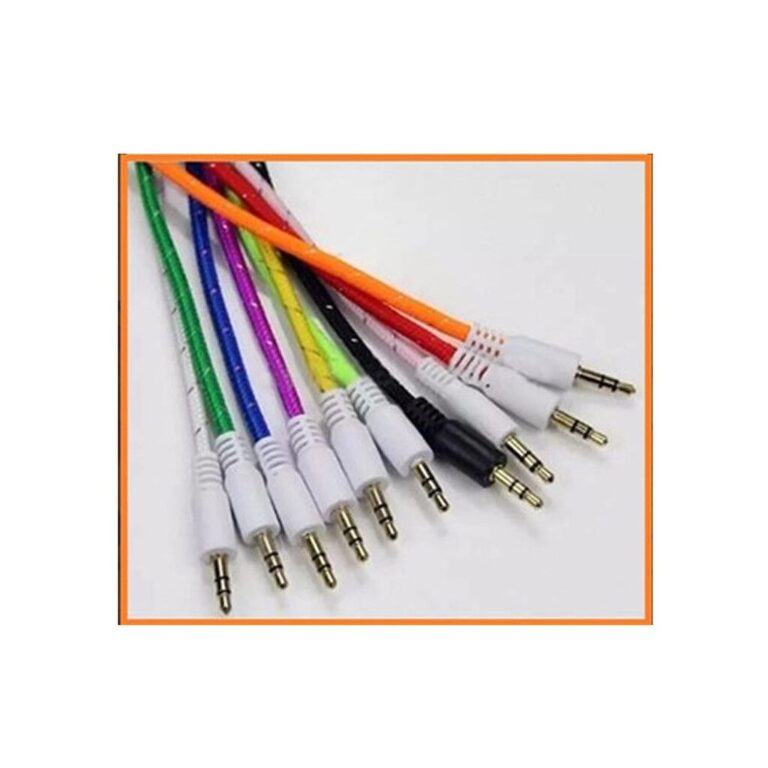 Cable Aux Plug 3.5 1mt NETMAK NM-C66 COLORES