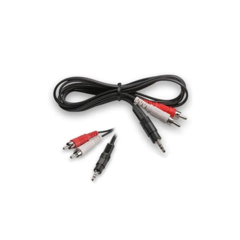 Cable Aux Plug 3.5 a 2RCA NOGA  AC27 Reforzado 1.8mt