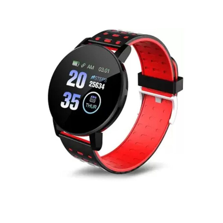 Reloj Smartwatch PDOF D19 Rojo y Negro Outlet