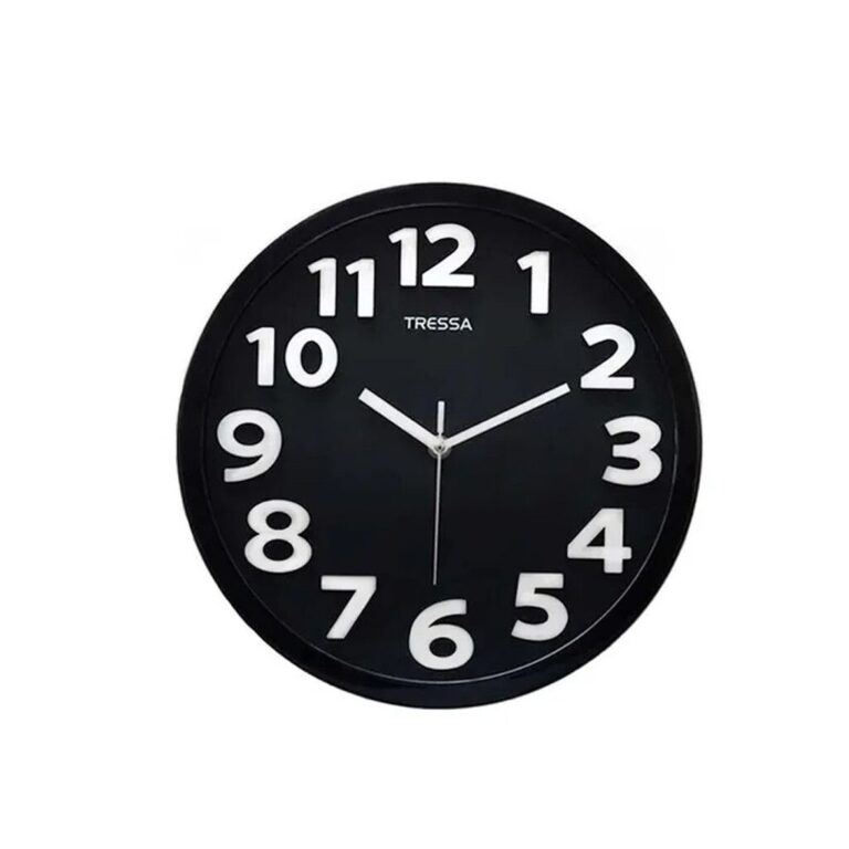 Reloj Pared Tressa T-RP103 Negro