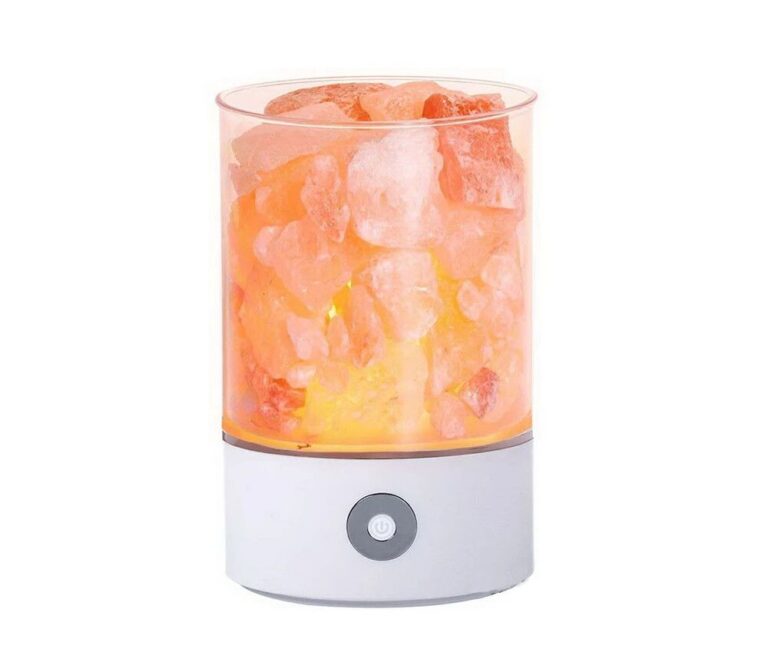 Lampara DE SAL USB Velador Multicolor Yoga REDONDO