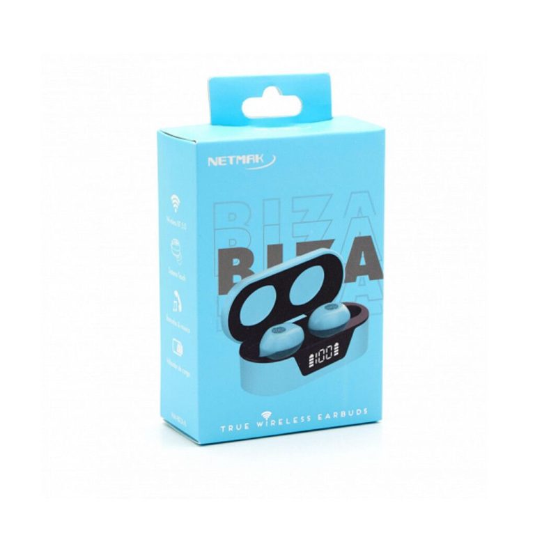 Auricular Mini TWS NETMAK NM-BIZA Azul