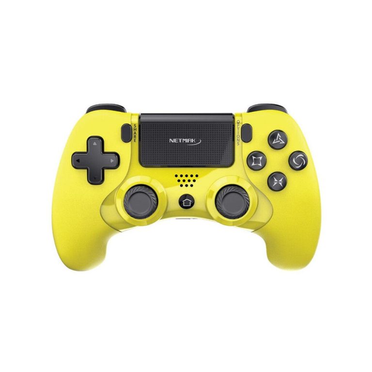 Joystick PS4 NETMAK NM-P401 Amarillo Inalambrico