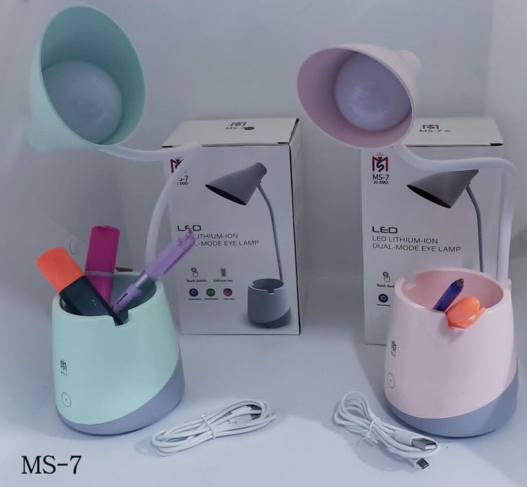 Velador Lapicero MS-7 Touch Screen Recargable 3 Niveles de Luz Rosa