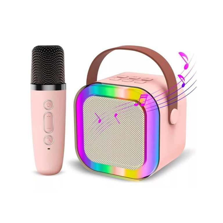Parlante Portatil Bluetooth Mini con Microfono PA-GGK12 Rosa