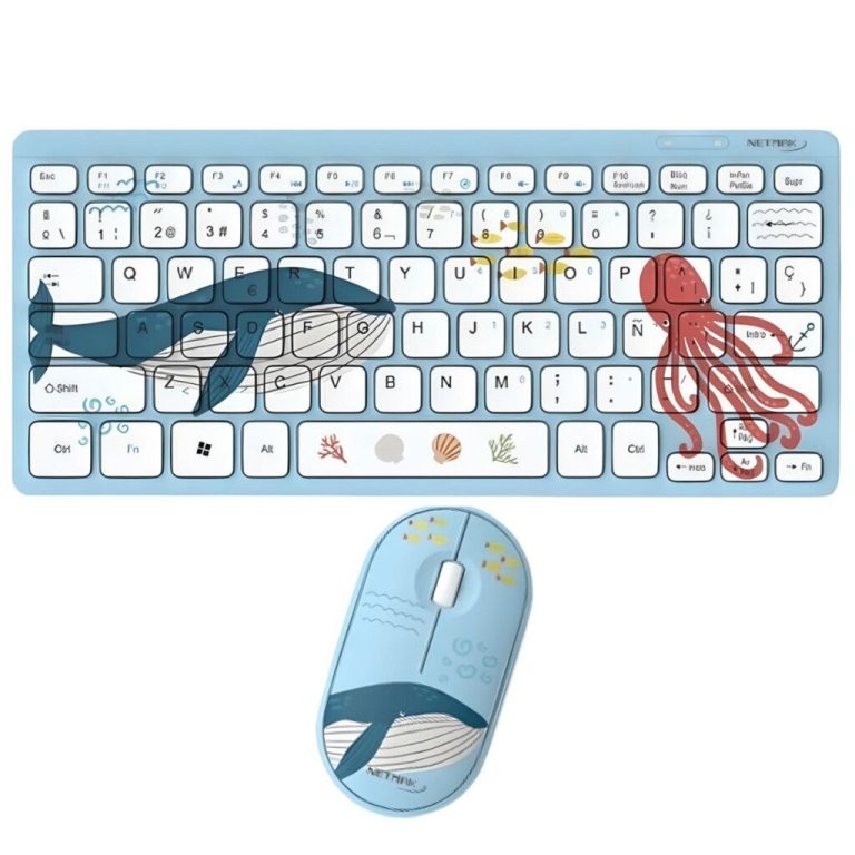 Kit Combo Teclado y Mouse Inalámbrico Netmak NM-KB401