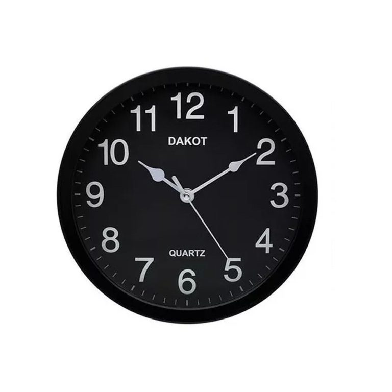 Reloj Pared DAKOT PP40 Redondo Negro