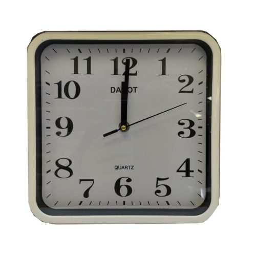 Relojes Reloj Pared DAKOT PP74 Cuadrado Blanco fyazelectronica.com