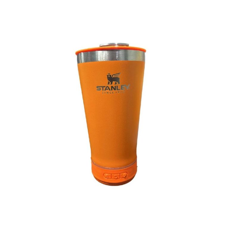 Vaso Termico Stanley 473ML con Parlante Naranja