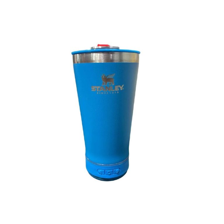 Vaso Termico Stanley 473ML con Parlante Celeste