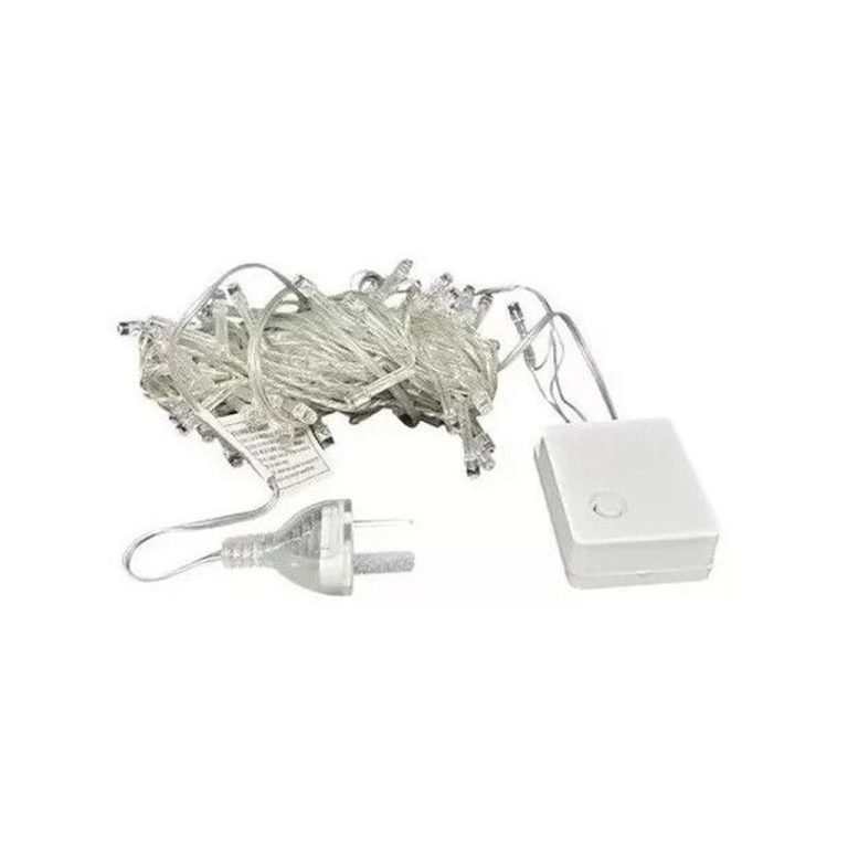 Luz Arroz Navidad Calida Fija DA-07 x100Led