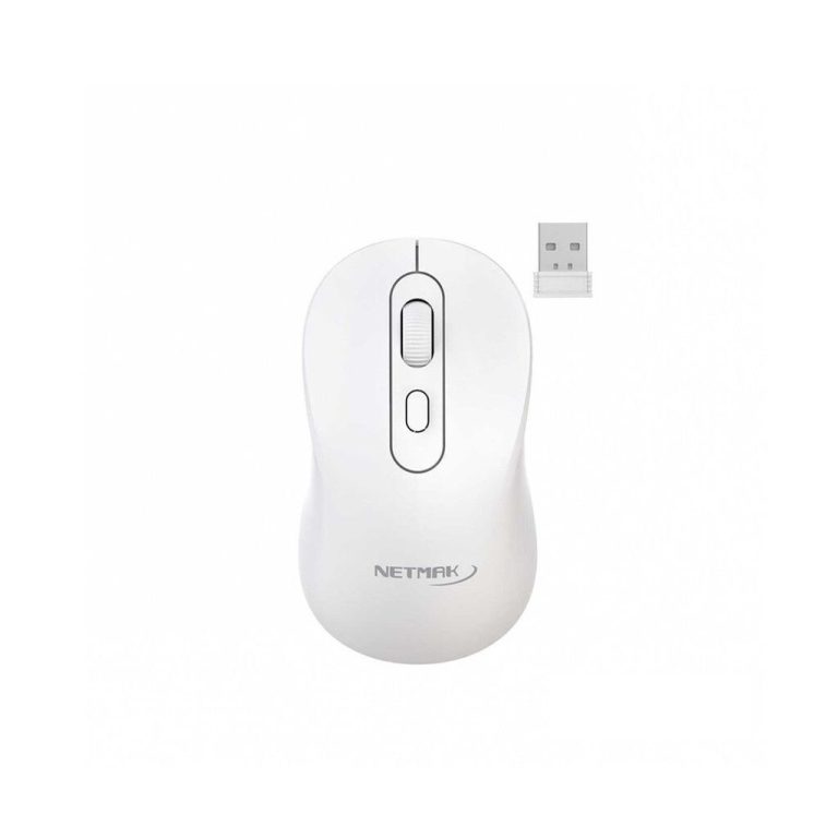 Mouse  Inalambrico NETMAK NM-W640 Recargable Blanco