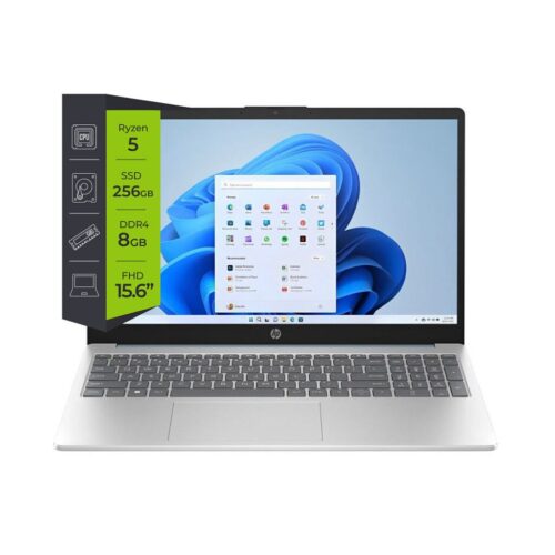 Notebook HP 15-FC0037WM R5-7520U 8GB 256GB SSD 15.6 FHD Win 11 Blue