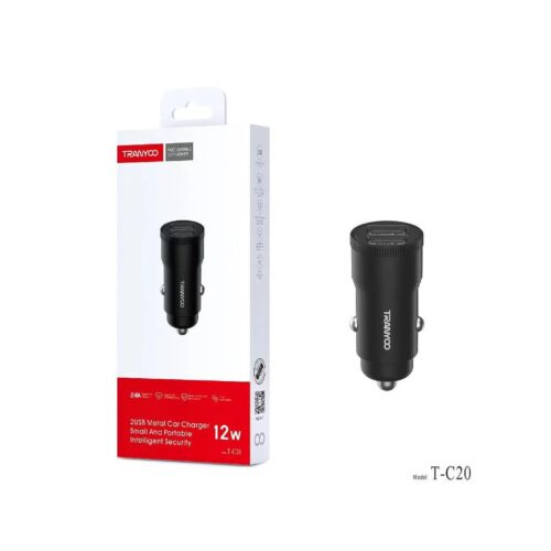 Cargador Para Auto Metal T-C20 12V