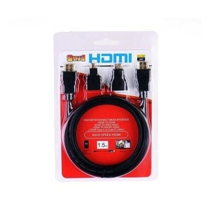 Cable HDMI 1.5mts SM-C7820 C/ Fichas Adaptadoras