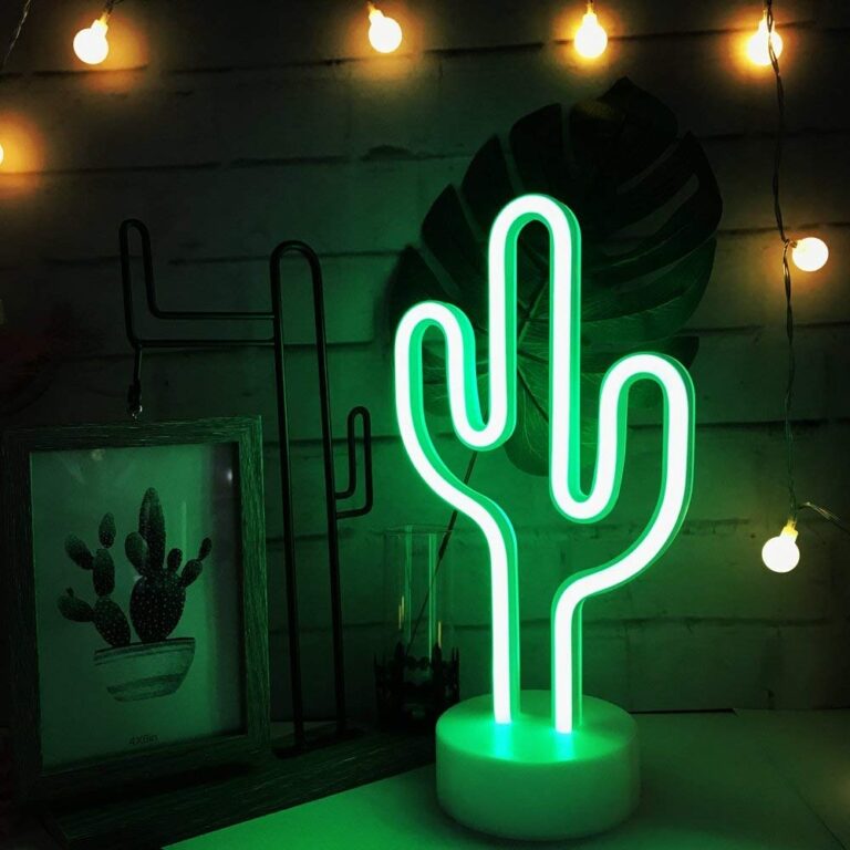 Luz Neon CACTUS con Base (8572) (LIQUIDACION)