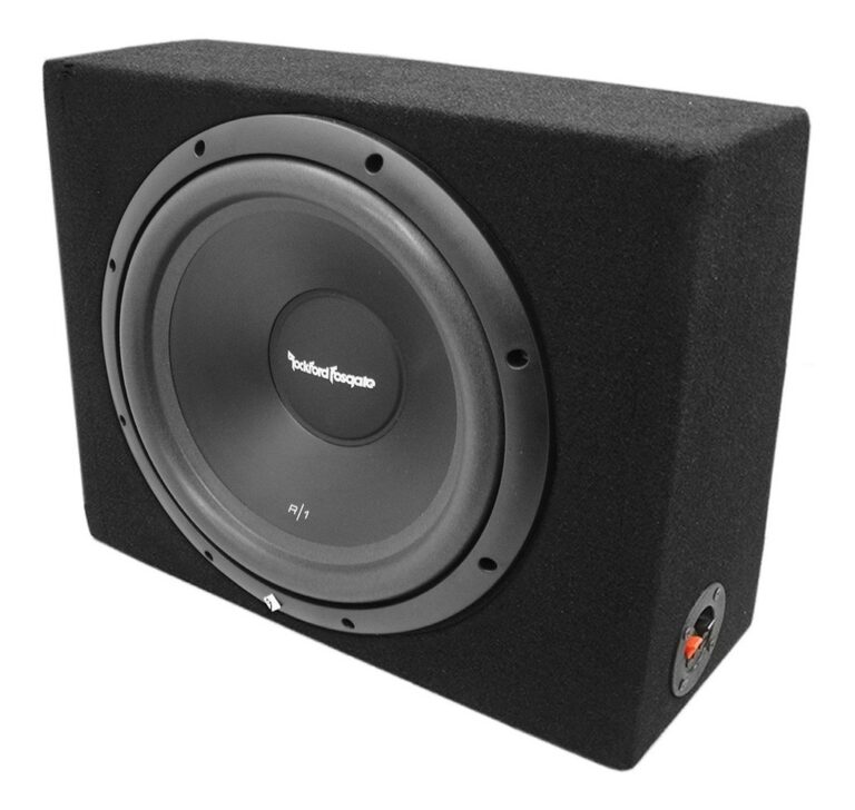COMBO SUBWOOFER ROCKFORD + CAJA TAPIZADA 12`
