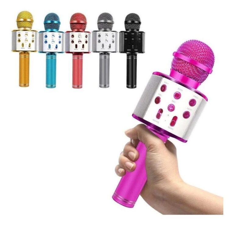 Parlante Microfono MALIBU KARAOKE WS-858 Rosa