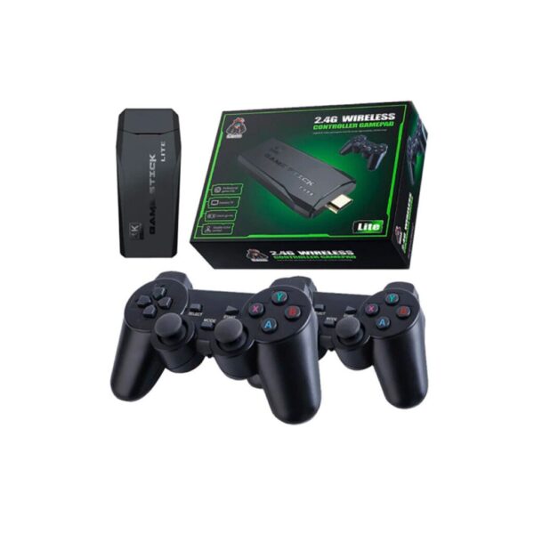 Consola de Juego EMULADOR GAME STICK  LITE  C/2 Joystick Inalambrico 4k Negro