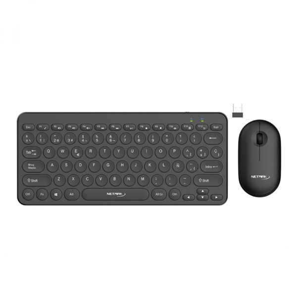 Kit Teclado y Mouse Inalámbrico Netmak NM-KB850 Negro
