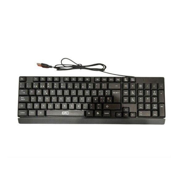 Teclado USB GTC KBG-208 Standard Negro