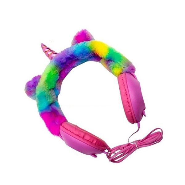 Auricular ON-EAR Unicornio Peluche Stereo Headphones DNZ-10D
