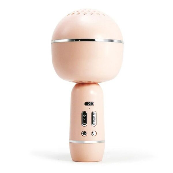 Parlante Portail Microfono Karaoke REC BT K8 Rosa