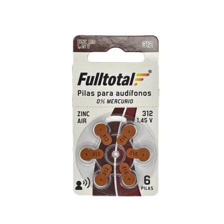 Pila 312 FULLTOTAL para Audifono C/U