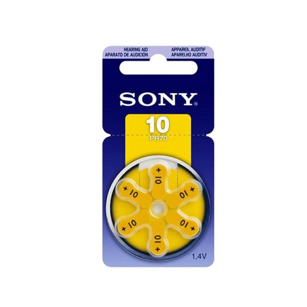 Pila PR-70 10 SONY para Audifono C/U