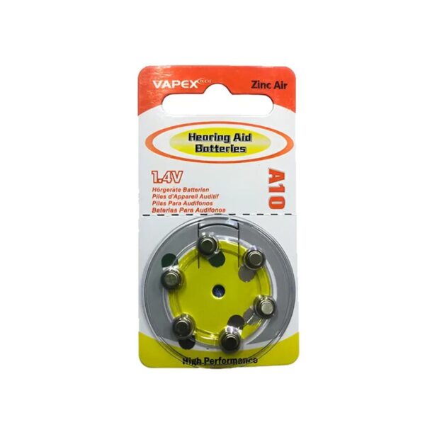 Pila A10 VAPEX para Audifono C/U