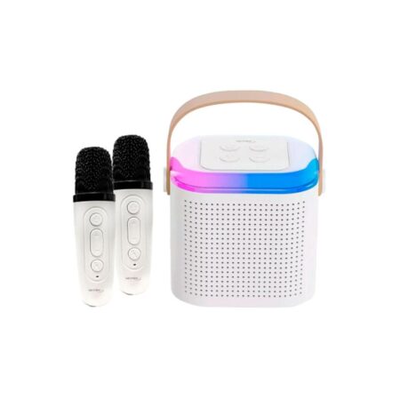 Parlante Portatil Bluetooth NETMAK NM-MOLLY Karaoke con 2 Microfonos