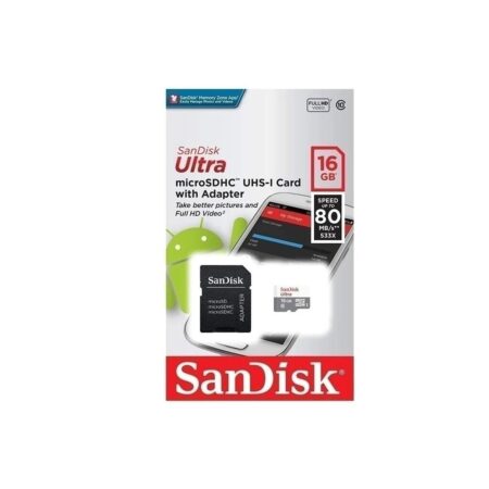 Memoria 16GB SANDISK UHS-I CLASE 10