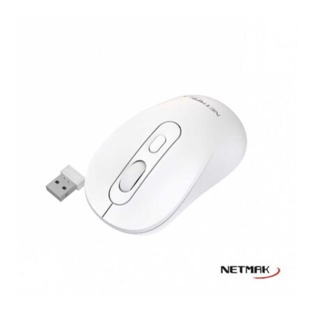Mouse  Inalambrico NETMAK NM-M640 BT Recargable Blanco