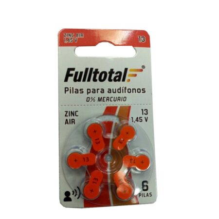 Pila A13 FULLTOTAL para Audifono C/U