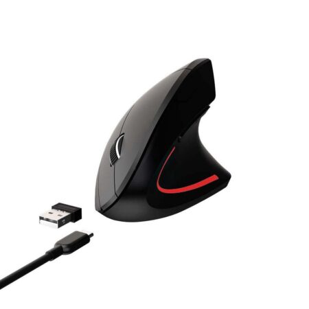 Mouse Inalambrico USB NETMAK NM-ERGO Vertical Recargable