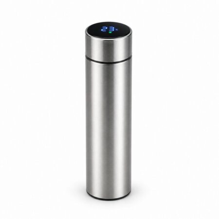 Termo Con Sensor Digital Metalizado 500Ml Plateado