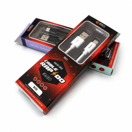 Cable USB a TIPO C ORYX 3.1A Caja Roja W2101A 1M