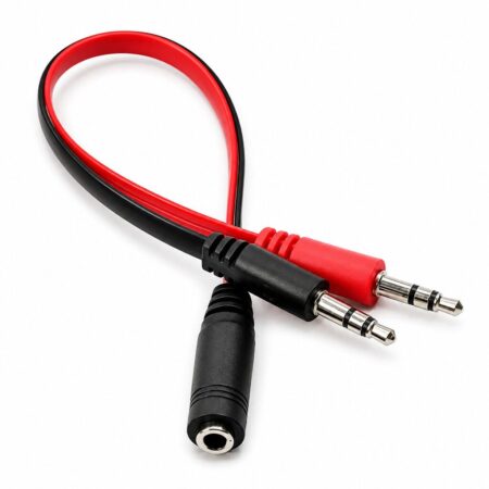 Adaptador Audio Mini Plug 3.5 a 2 3.5 Macho AC-3.5A2 AC-1039