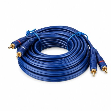 Cable RCA MAVERICK Mallado Azul 5M