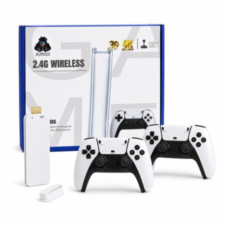 Consola de Juego EMULADOR GAME M15 Plus 2 Joy Inalambrico 2.4G WIRELESS Entrada HDMI Blanco