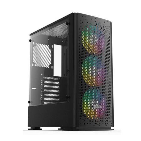 Gabinete E-VIEW KIT-K2 RGB ATX-750W 80+