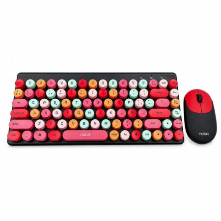 Kit Teclado y Mouse Inalámbrico Noga S5700 Slim Negro