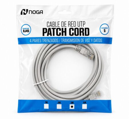 Cable RED Patchcord NOGA 3mts