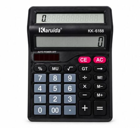 Calculadora 12 Digitos KARUIDA KK-6188 Doble Visor
