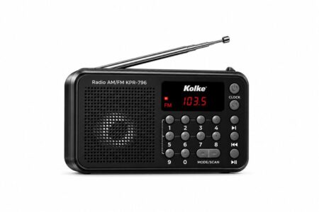 Radio Portatil Kolke KPR796 AM/FM Digital/ Bateria Recargable