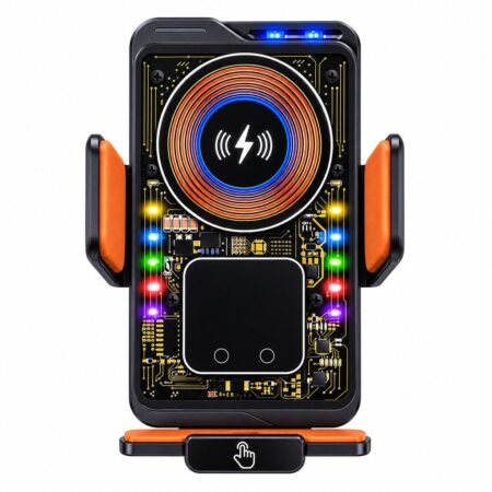 Soporte Para Celular Auto  Seisa JL-FJ21 Con Carga Inalambrica 66W