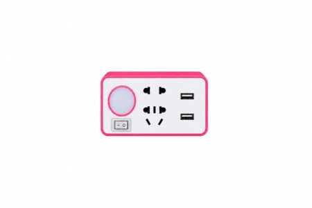 Enchufe X2 USB con Soporte Celular EL032